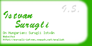 istvan surugli business card