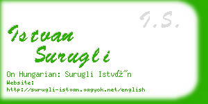 istvan surugli business card